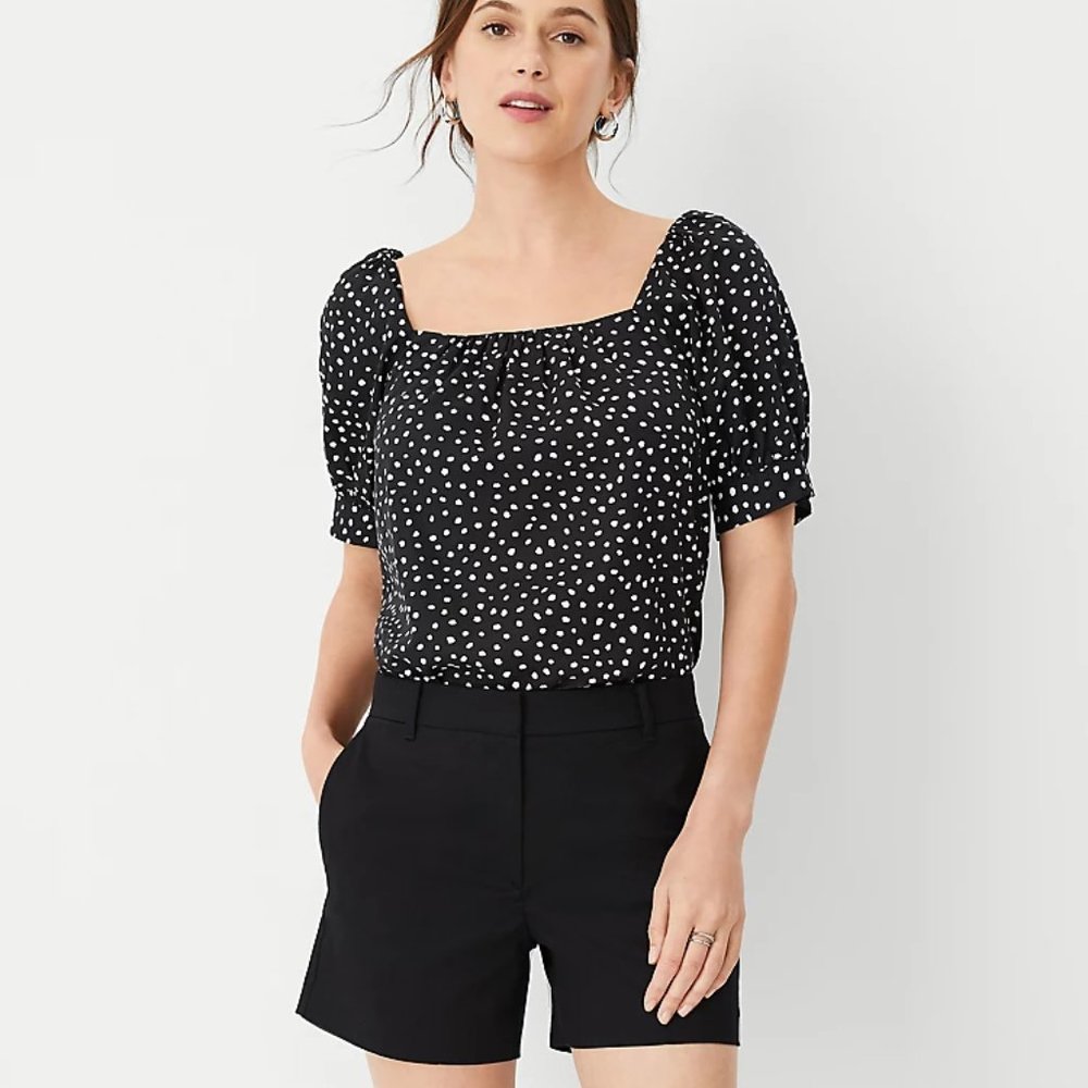 Ann Taylor Petite OP Black City Shorts